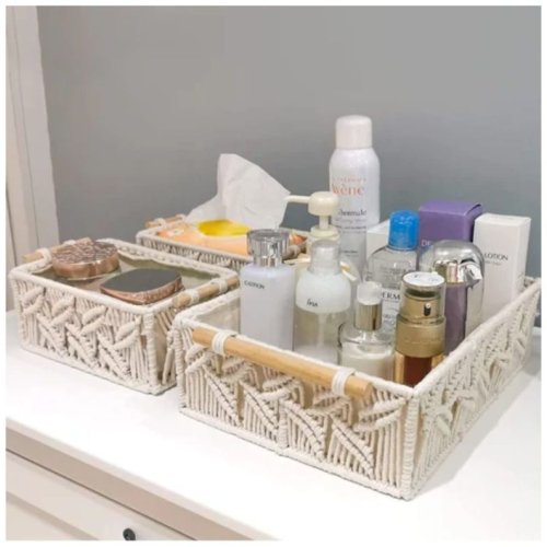 Luxurious Handmade Macrame Storage Basket