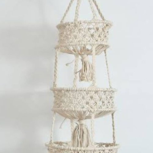 Multilayer Macrame Hanging Planter Pot