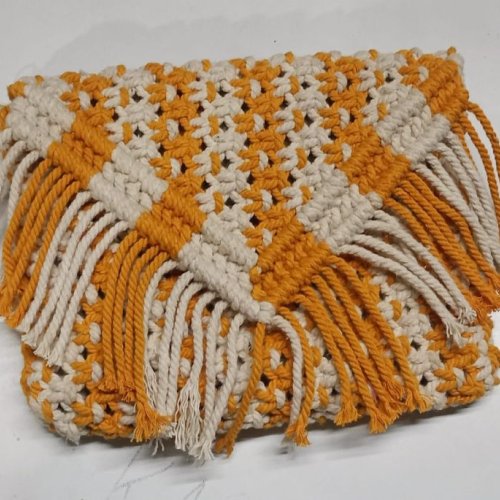 Macrame Knot Work Pouch