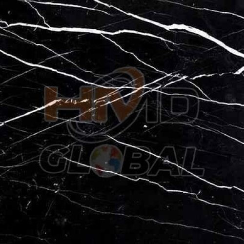 Black Markana Polished Marble Slab