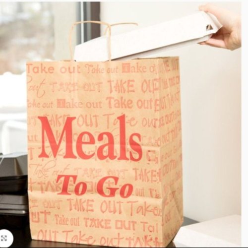 Food Delivery Printed Paper Bag