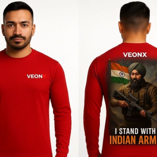 Veonx Full Sleeve Sports T-Shirt