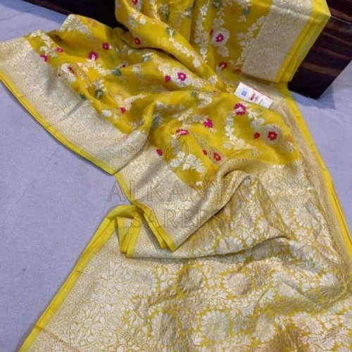 Ladies Party Wear Banarasi Saree