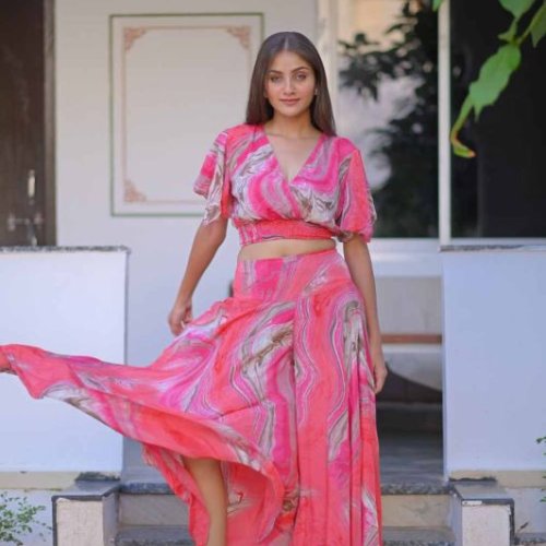 Bobin Top Umbrella Pajama Women Co Ord Set