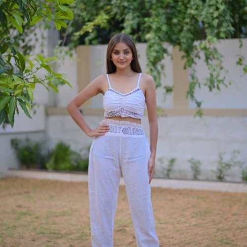 Three Piece Button Women Co Ord Set