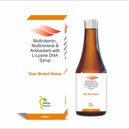 Multivitamin Multimineral and Antioxidant With L-Lysine DHA Syrup
