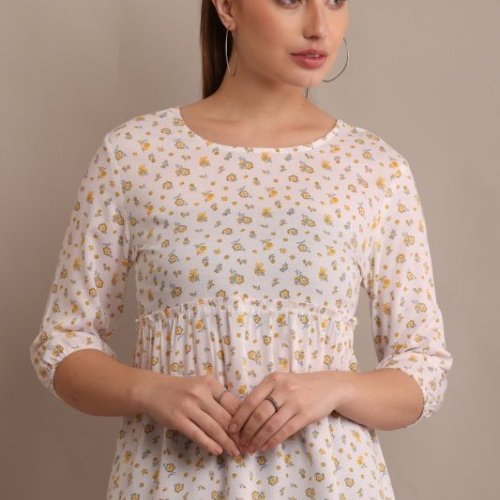 Ladies Printed Frock Top