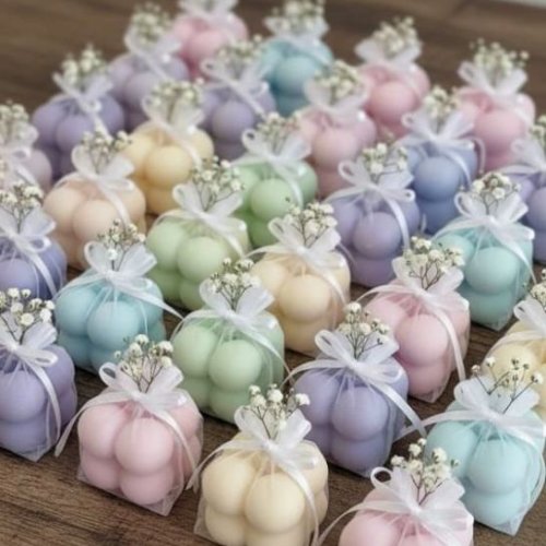 Bubble Cube Mold Wax Candle