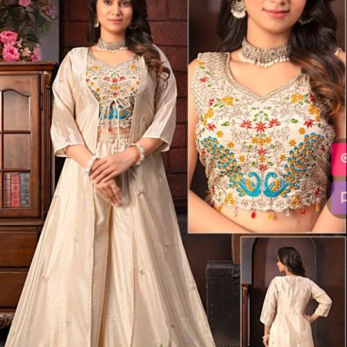 Crop Top with Palazzo Set