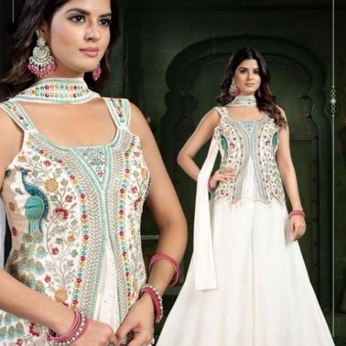 ladies designer 3 piece dress