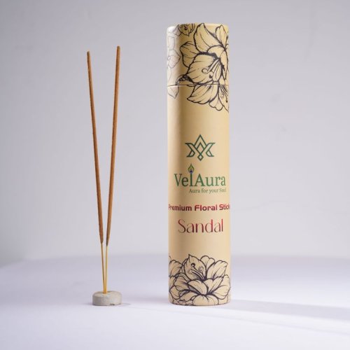 VelAura Sandal Floral Incense Sticks Tube