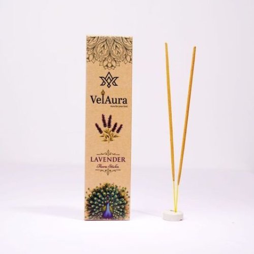 VelAura Lavender Floral Incense Sticks Kraft Box