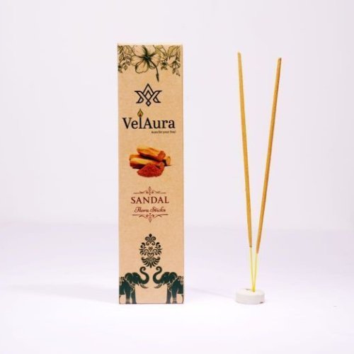 VelAura Sandal Floral Incense Sticks Kraft Box
