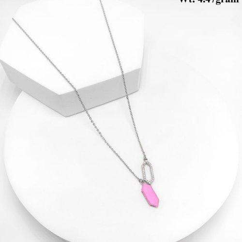 Dual Pendant Chain Fusion Lariat Necklace