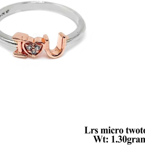 I Love You Two Tone Ring