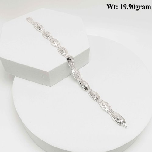 Oval Link Silver Design Bracelet