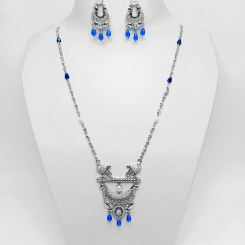 Peacock RG Blue Drop Jewelry Set