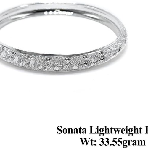Sonata Textured Dot Curve Kada Bangle