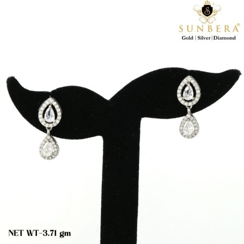 Teardrop Diamond Style Drop Earrings