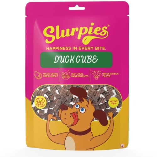 70 Gm Slurpies Duck Cubes Dog Food
