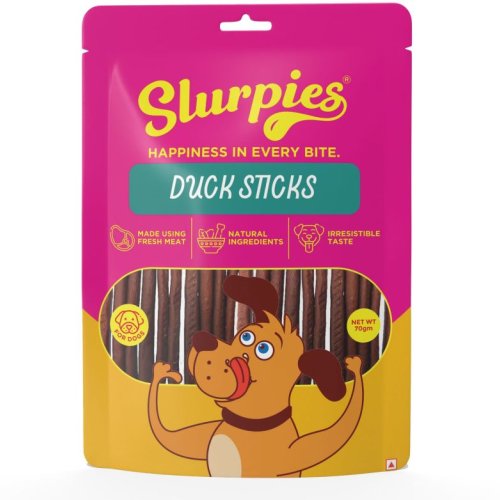 70 Gm Slurpies Duck Sticks Dog Food