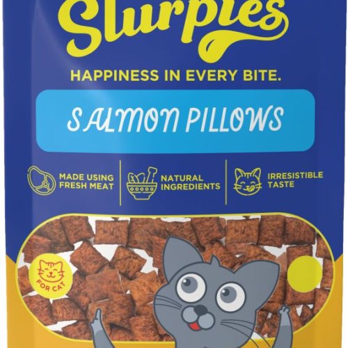50 Gm Slurpies Salmon Pillows Cats Treats
