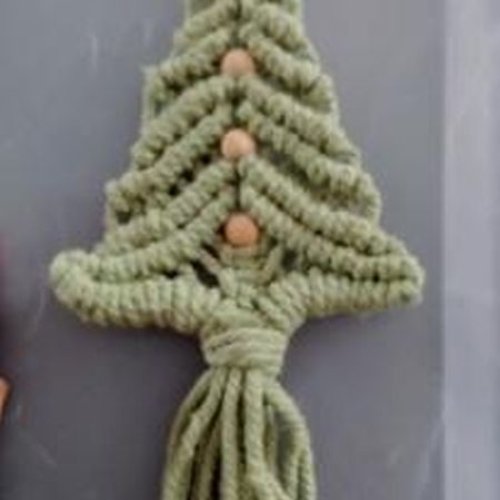Macrame Green Hanging Christmas Tree
