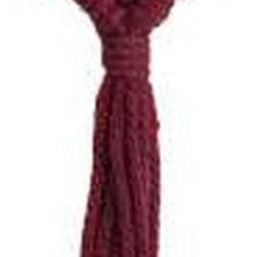 Macrame Maroon Love Knot Keychain