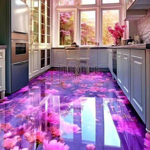 3D Flower Epoxy Flooring