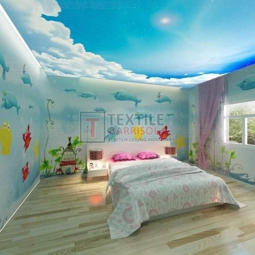 3D Textile Barrisol Sky Stretch Ceiling