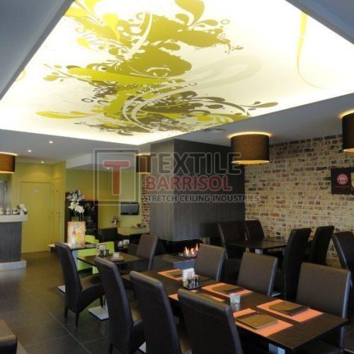 Textile Cafe Stretch Ceiling
