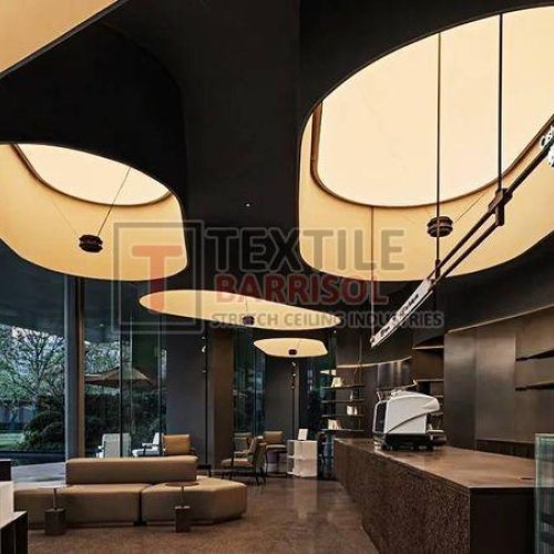 Textile Office Stretch Ceiling