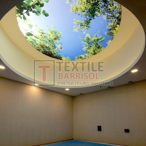 Textile Round Shape Stretch Ceiling