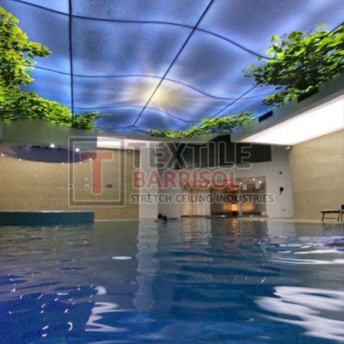 Textile Swimming Pool Stretch Ceiling