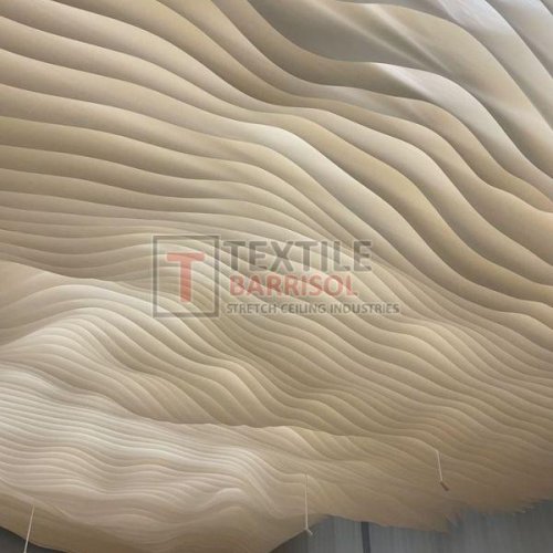 Textile Wave Fabric Ceiling