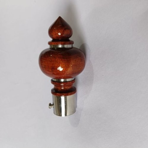 Classic Wood Tip Curtain Finial Stopper