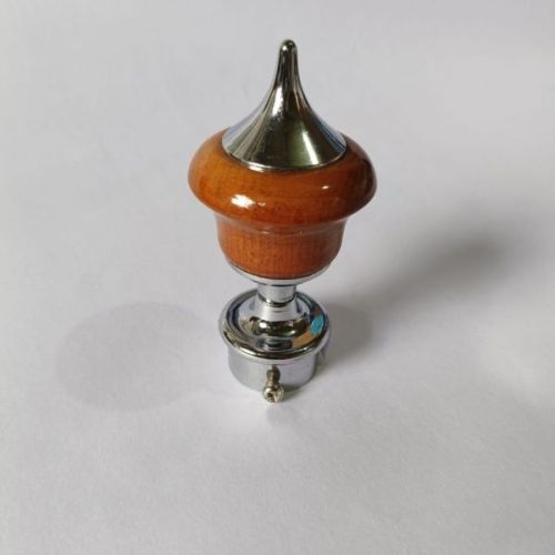 Cone Tip Wood Curtain End Cap