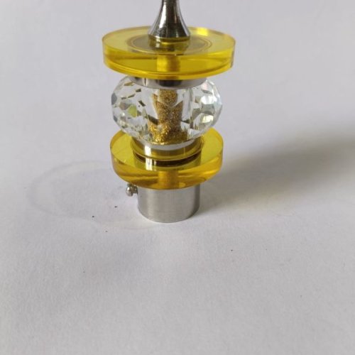 Crystal Accent Curtain Finial Stopper