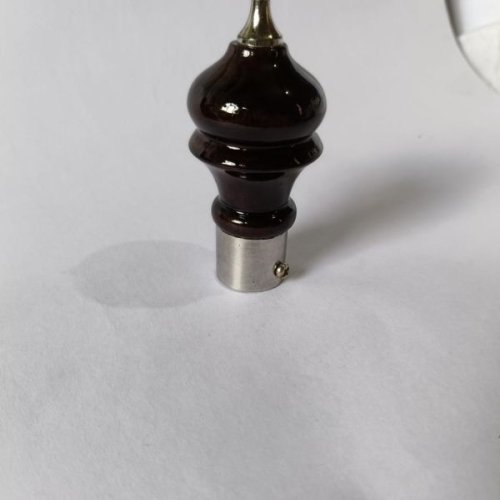 Gloss Dome Wood Curtain Stopper