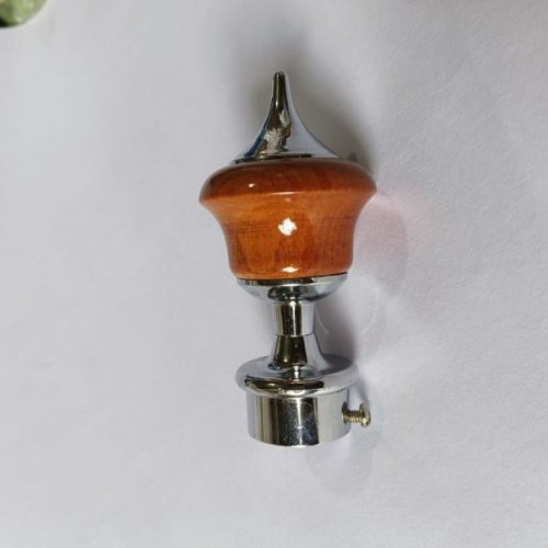 Pointed Dome Wood Curtain Stopper