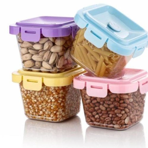 4 Pcs Smily Airtight Container Pack