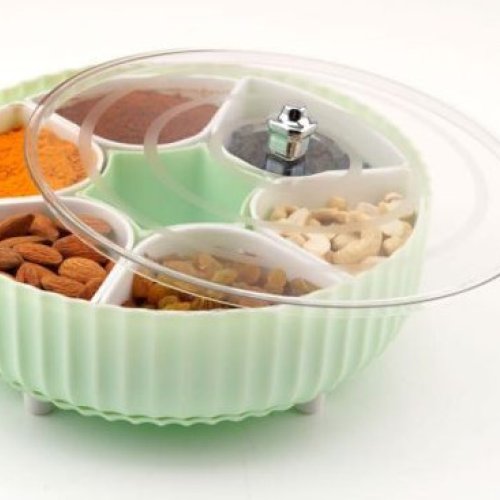 Round Plastic Masala Box
