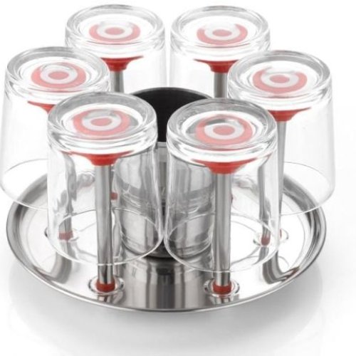 Stainless Steel Glass Stand