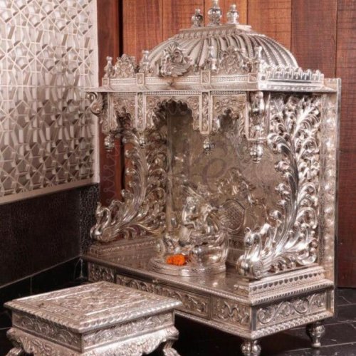 Floral Arch Ganesha Home Temple Set