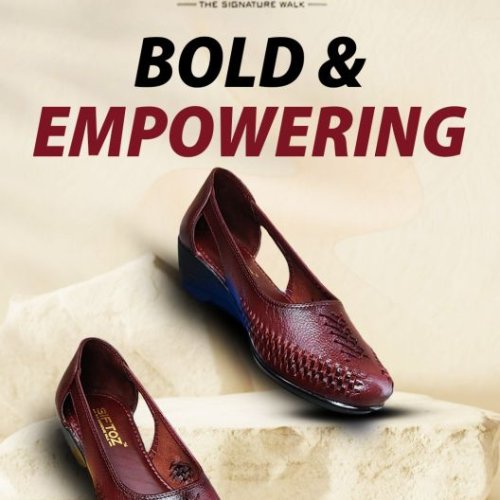 Ladies Maroon Woven Belly Shoes