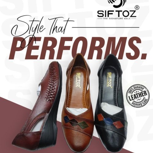 Ladies Stylish Leather Belly Shoes