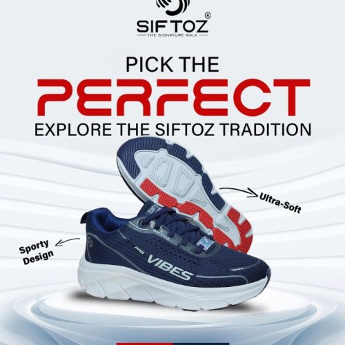 Mens Navy Sporty Soft Sneakers Shoes