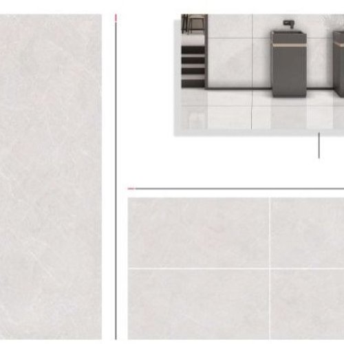 Ligth Grey Glossy Marble Tiles