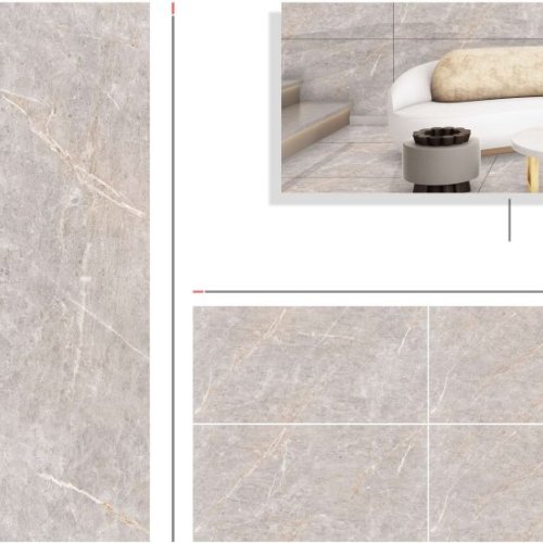 Natural Grey Glossy Marble Tiles