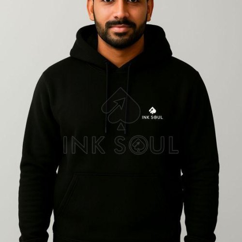 Mens Black  Hoodies